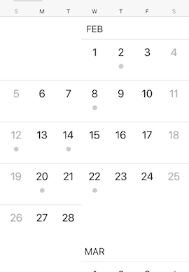 iOS 10.2 Calendar Feature